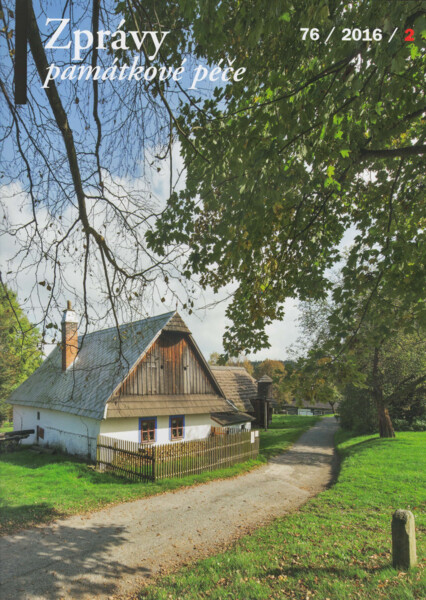 Obálka letošního druhého čísla Zpráv památkové péče