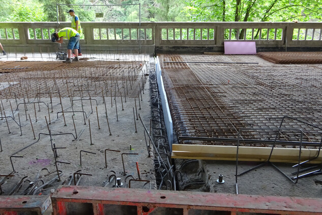 Vojslavický most, severní mostovka, průběh rekonstrukce, 2023