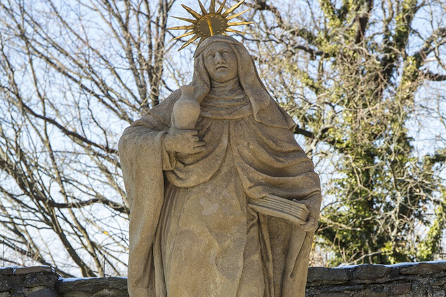 Klenová, sv. Walburga, po restaurování