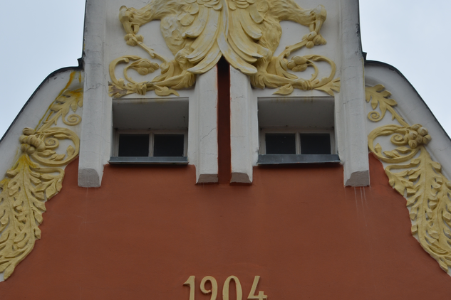 Ledererova vila, Jindřichův Hradec, detail