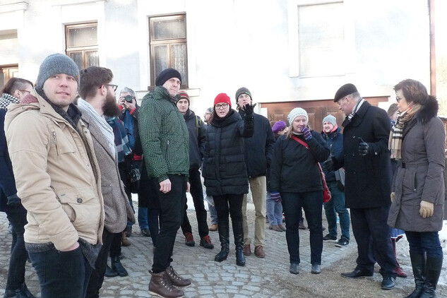 Zimní škola Telč 2017, prohlídka historického centra města Telče